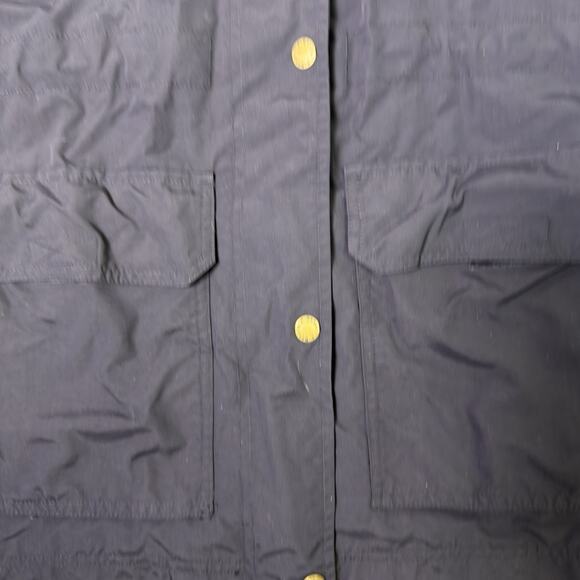 LL Bean Womens Nylon Hooded Full Zip Jacket 3X Plus Black Rain Resistant - Picture 6 of 13